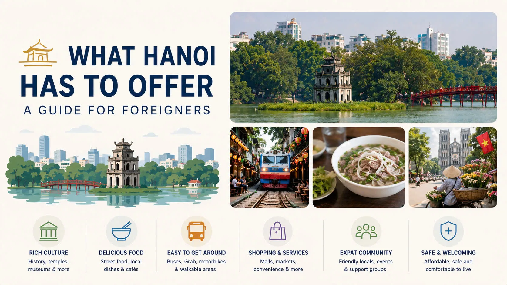 Hà Nội cho người nước ngoài mới đến: 5 việc làm ngay trong tuần đầu (2026)